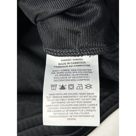 Nike Jacket Youth XL Black White Logo Swoosh Track Full Zip CU8374 Lightweight - Picture 8 of 12